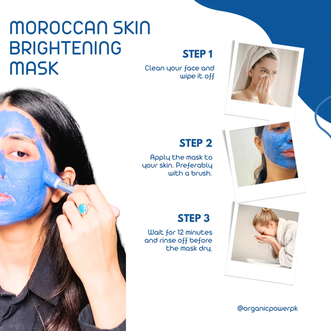 Moroccan Beauty Nila Powder | Blue Nila Skin Whitening Powder 50g