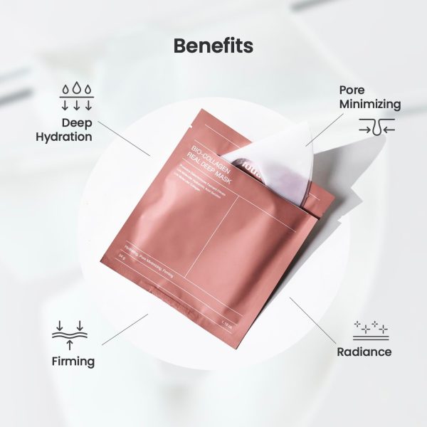 Bio-collagen Real Deep Mask, Hydrating Over Night Facial Sheet Mask