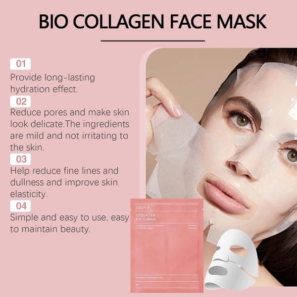 Bio-collagen Real Deep Mask, Hydrating Over Night Facial Sheet Mask
